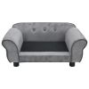 Dog Sofa Gray 28.3"x17.7"x11.8" Plush